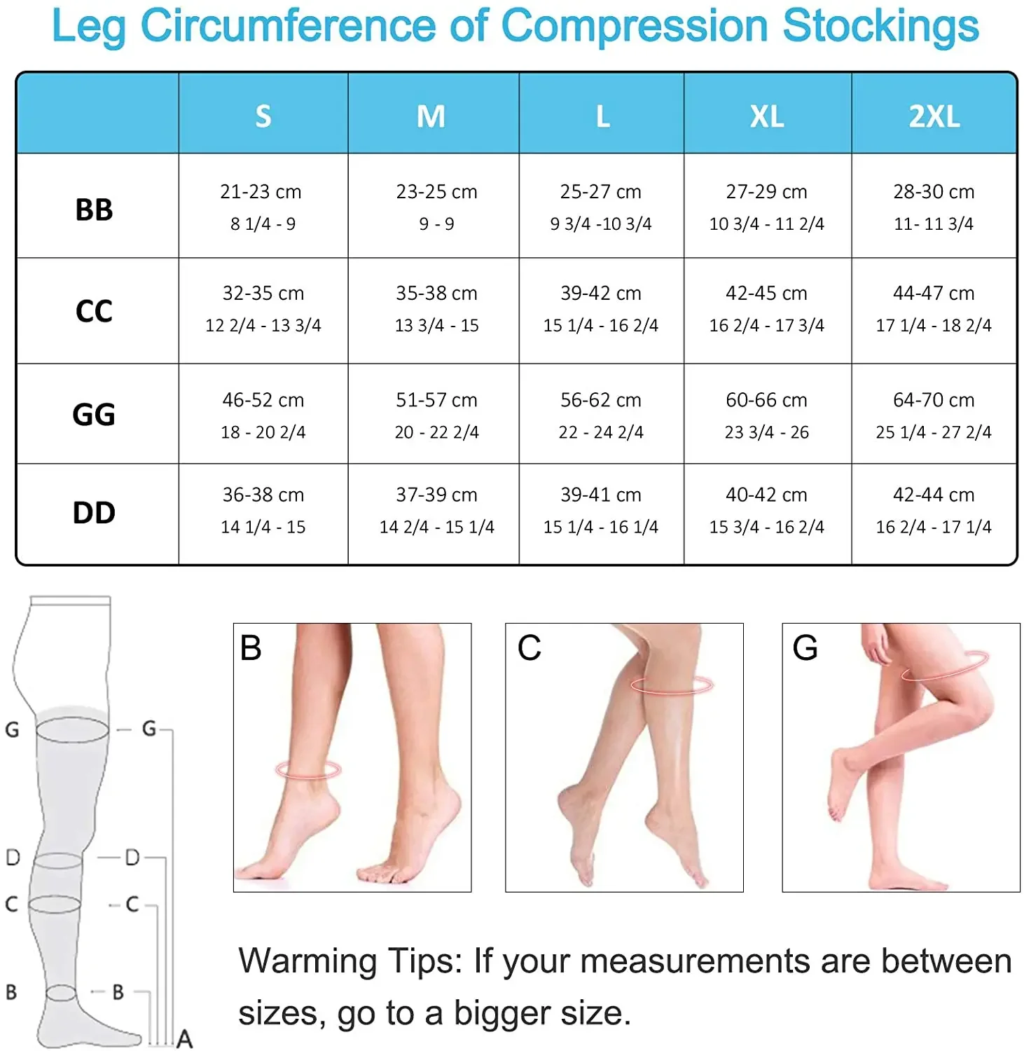 Компрессионные чулки до бедра для женщин и мужчин 30-40 мм рт. Ст. Градуированный