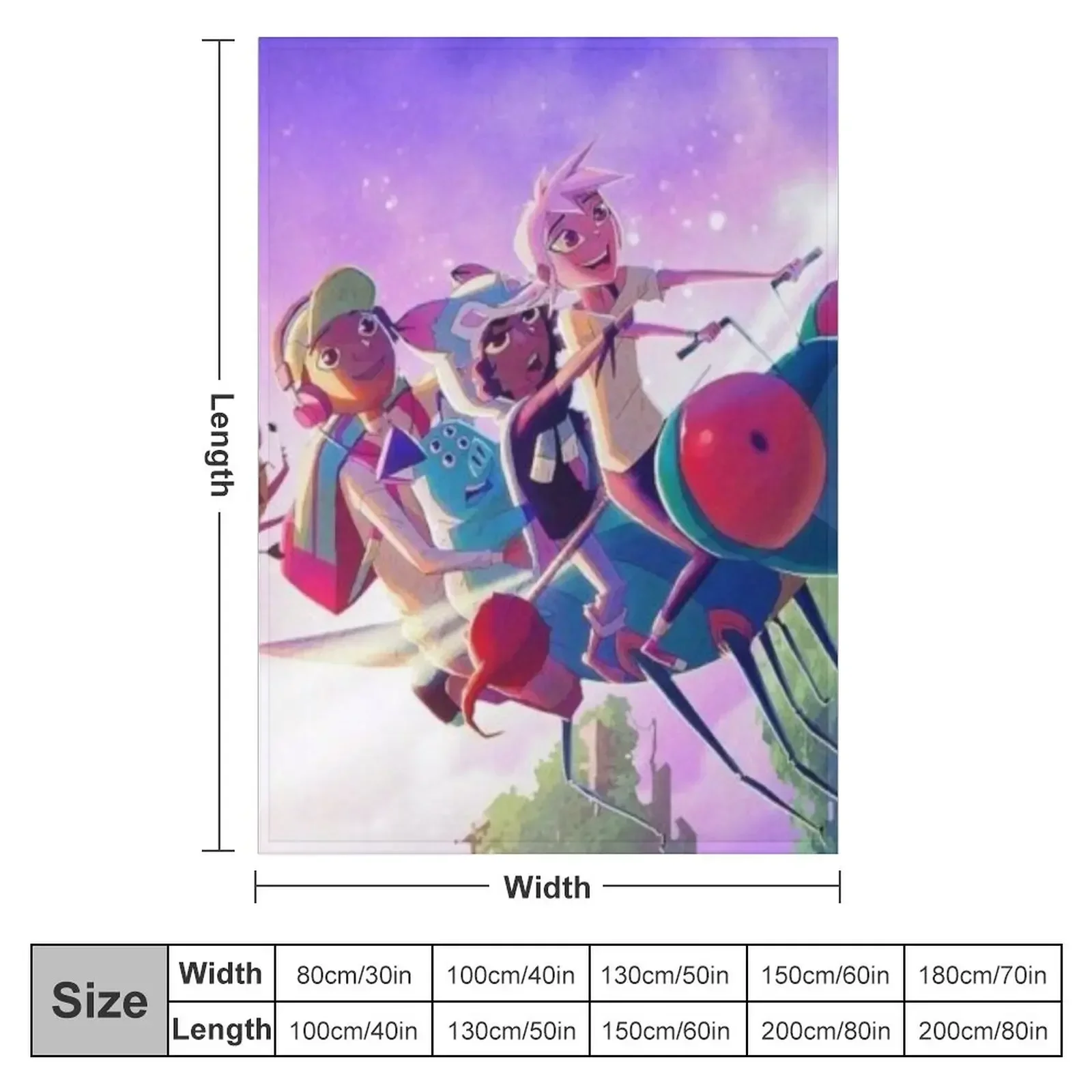 Kipo и век чудесных животных одеяло дорожное одеяла