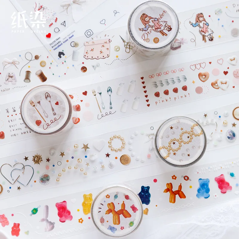 

3cm*3M Waterproof Tape Stickers Flowers Strawberry Bow Decoration