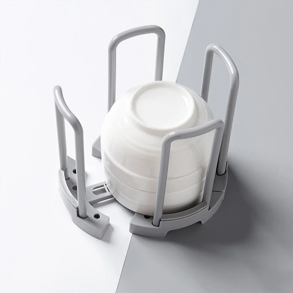 

Retractable Desktop Bowl Holder Kitchen Organizer Plastic Drain Shelf Cup Plastic Reusable Cupboard Draining Stand Household