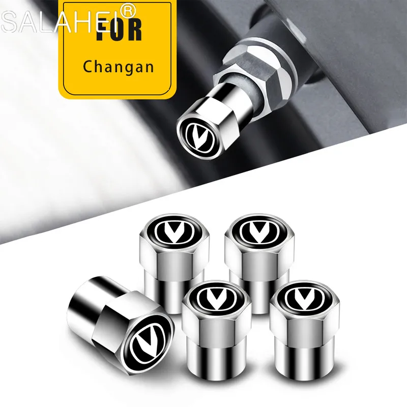 

5Pcs Aluminum Alloy Valve Car Universal Wheel Tire Valve Caps For Changan CS75 CS35 CS15 CS55 CS95 CS85 CX70 EADO CX20 Alsvin