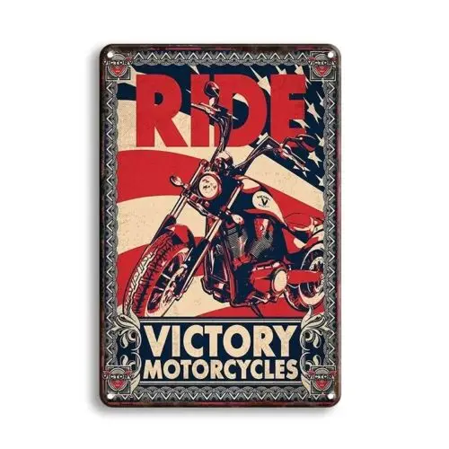 

Victory Motorcycles Ride Металлическая вывеска из алюминия