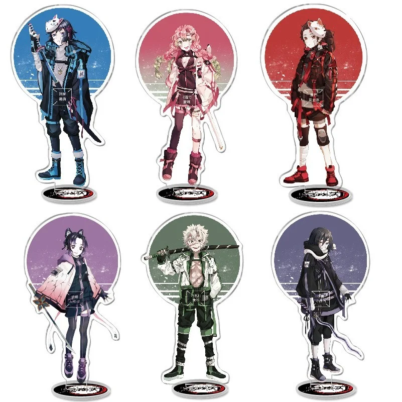 

Фигурка из аниме «рассекающий демонов» в техническом стиле, Nezuko Tanjiro Rengoku Kyoujurou акриловая модель на подставке Plate, коллекционные украшения, а...