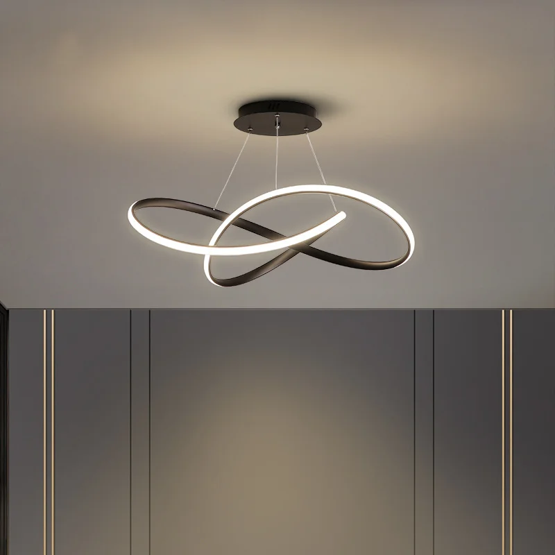 

Modern LED ceiling lights living dining Bed room kitchen luminaire suspendu Black/White ceiling lamp lustre led light fixtures