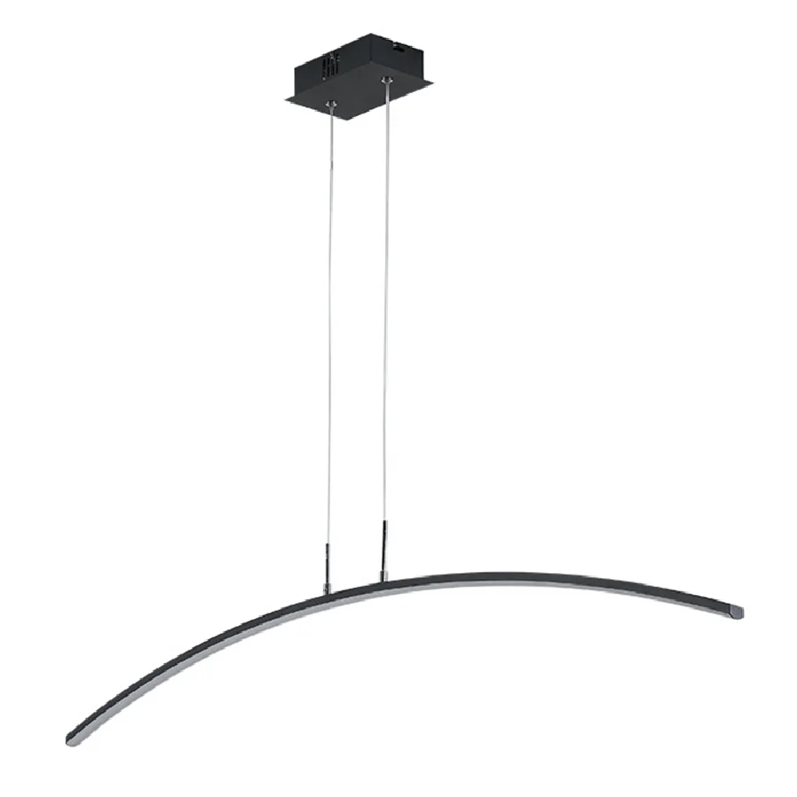 

LukLoy Modern LED Ceiling Pendant Cambered Pendant Light Pendant Lamp for Dining Table Kitchen Island Living Room Lobby Foyer