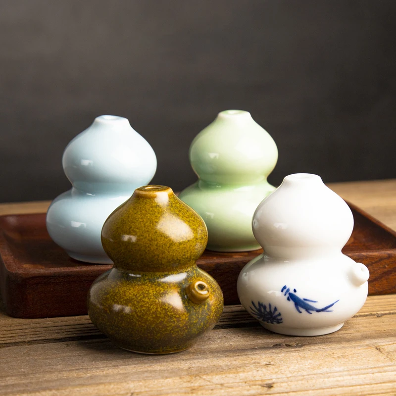 Фарфоровая капельница для воды в форме тыквы блюдо с китайскими чернилами