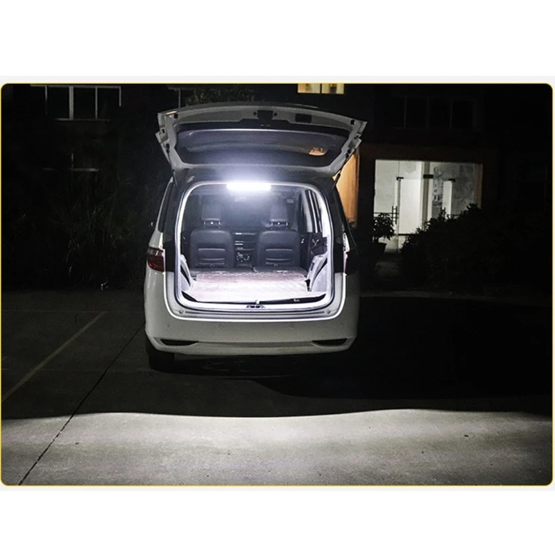 Универсальный 72LED 12-80V белый светодиодный светильник для салона автомобиля