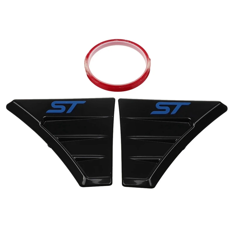 

2Pcs ST Style Car Side Vent Fender Cover Trim For Ford Focus MK3 Front Air Vent Spoiler Outflow Flow Wing Fender Sticker