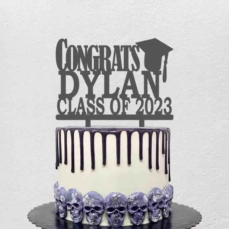 

Personalized Graduation Cake Topper Custom Name Class Of 2023 Congrats Graduation For Graduation Party Cake Decoration Topper
