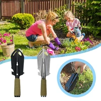 mini multifunctional engineer shovel portable camping spade gardening weeding shovel outdoor survival selfdefense emergency tool