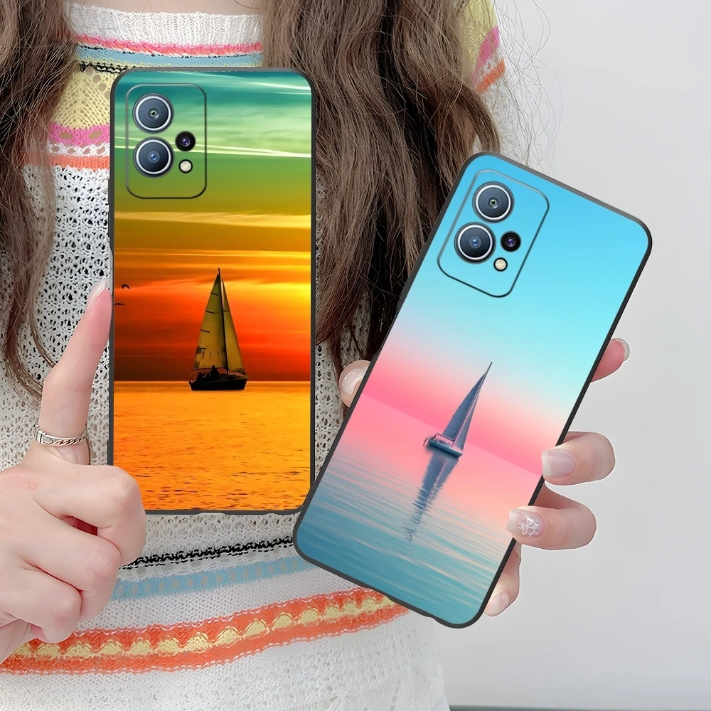 Чехол для мобильного телефона с изображением парусника Huawei P60 P50 P40 P30 P20 P10 P9 P8 Pro Lite