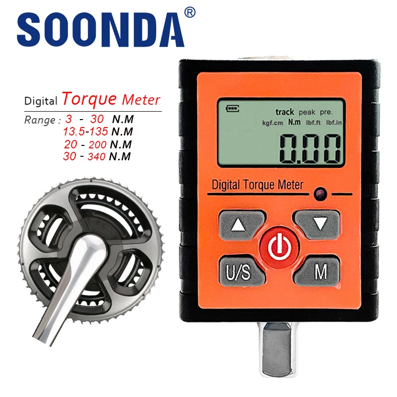 New Version 3-340 N.m Digital Torque Meter 1/2