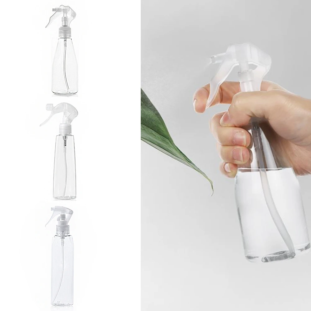 

1Pcs 200ML Portable Transparent Plastic Spray Bottle Hair Salon Appliances Beauty Hair Plant Water Sprayer Empty Container NEW