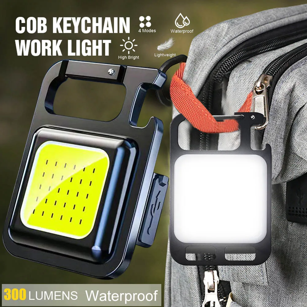 

Keychain Powerful Corkscrew Outdoor Flashlight Portable Mini Small Light Glare Light Light Rechargeable Camping Work