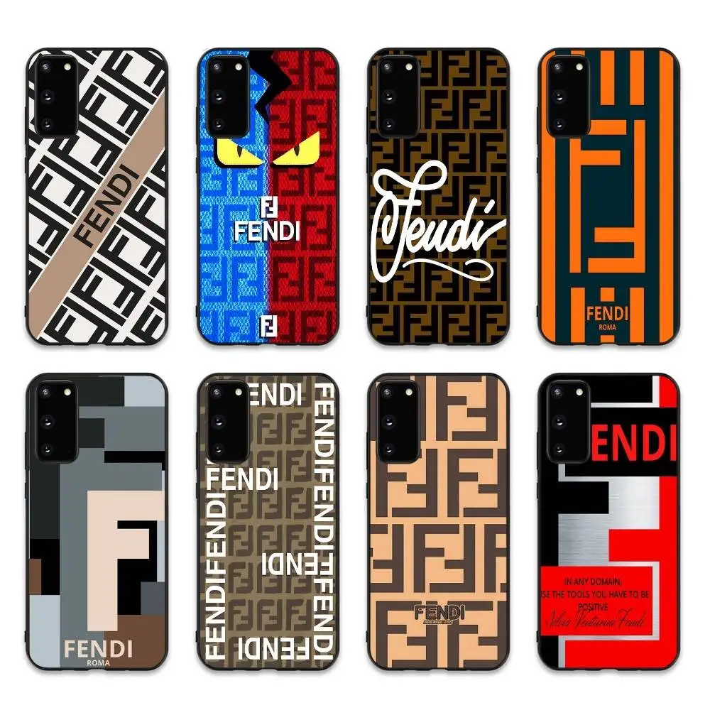 Фото Роскошный чехол для телефона с логотипом F-fendi для Samsung S24 FE, S25 Ultra, S20 Lite, S21, S30, S22, S23, S24, S22 Ultra 5G №1