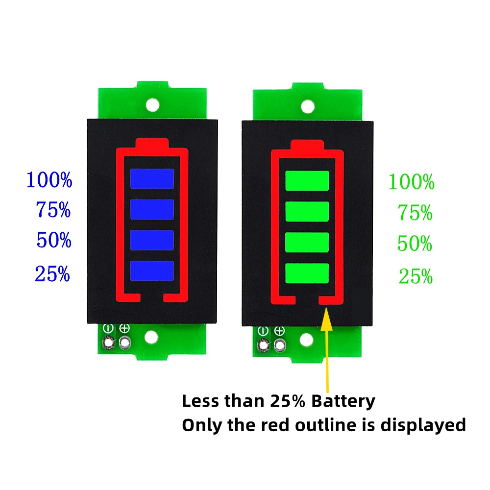 Индикатор емкости аккумулятора Battery Capacity Indicator | AliExpress