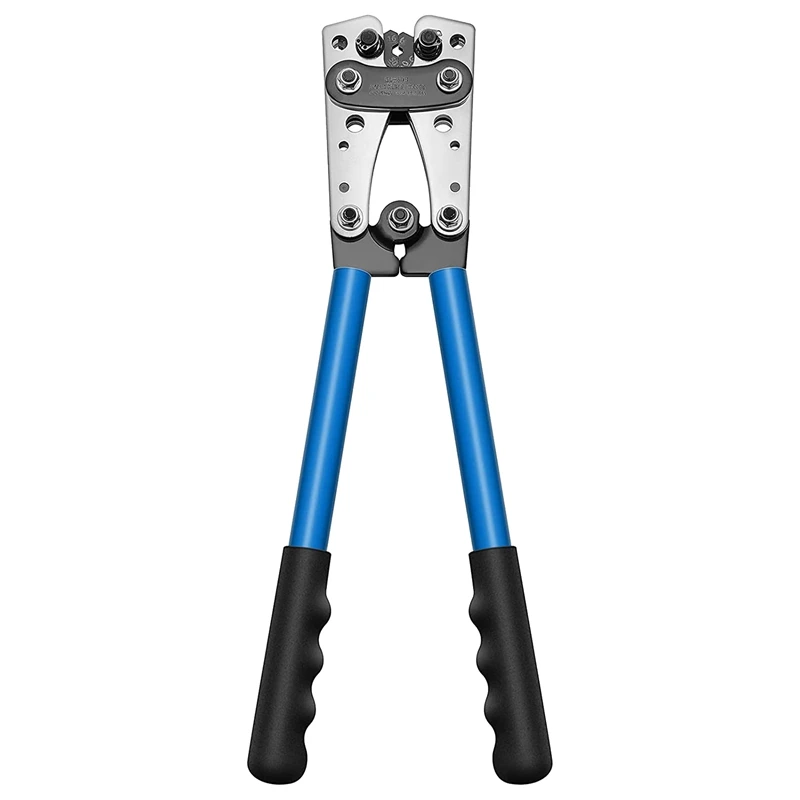 

Battery Cable Lug Crimp Tool For AWG 10,8,6,4,2,1 Terminals Heavy Duty Wire Terminal Crimper For Electrical Connectors
