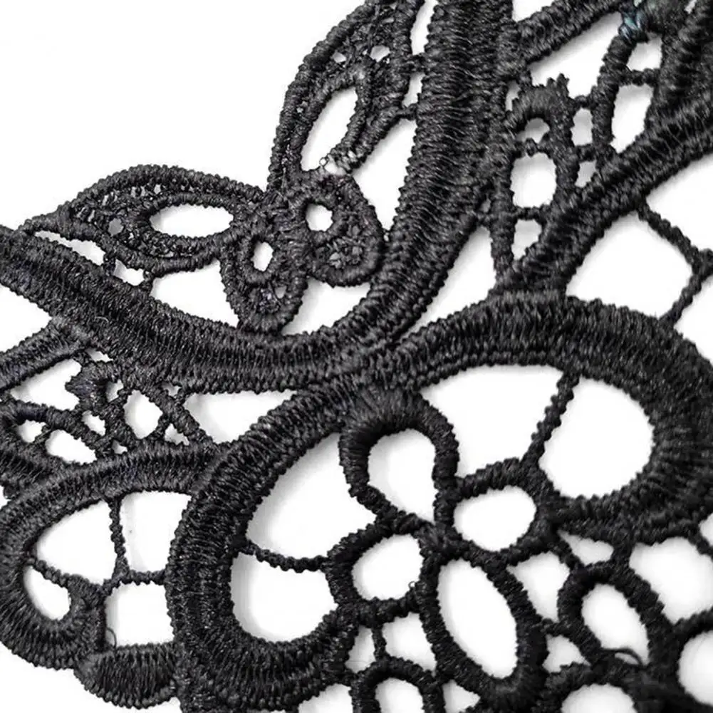 Вышитый кружевной воротник с V-образным вырезом аппликация в виде бабочки