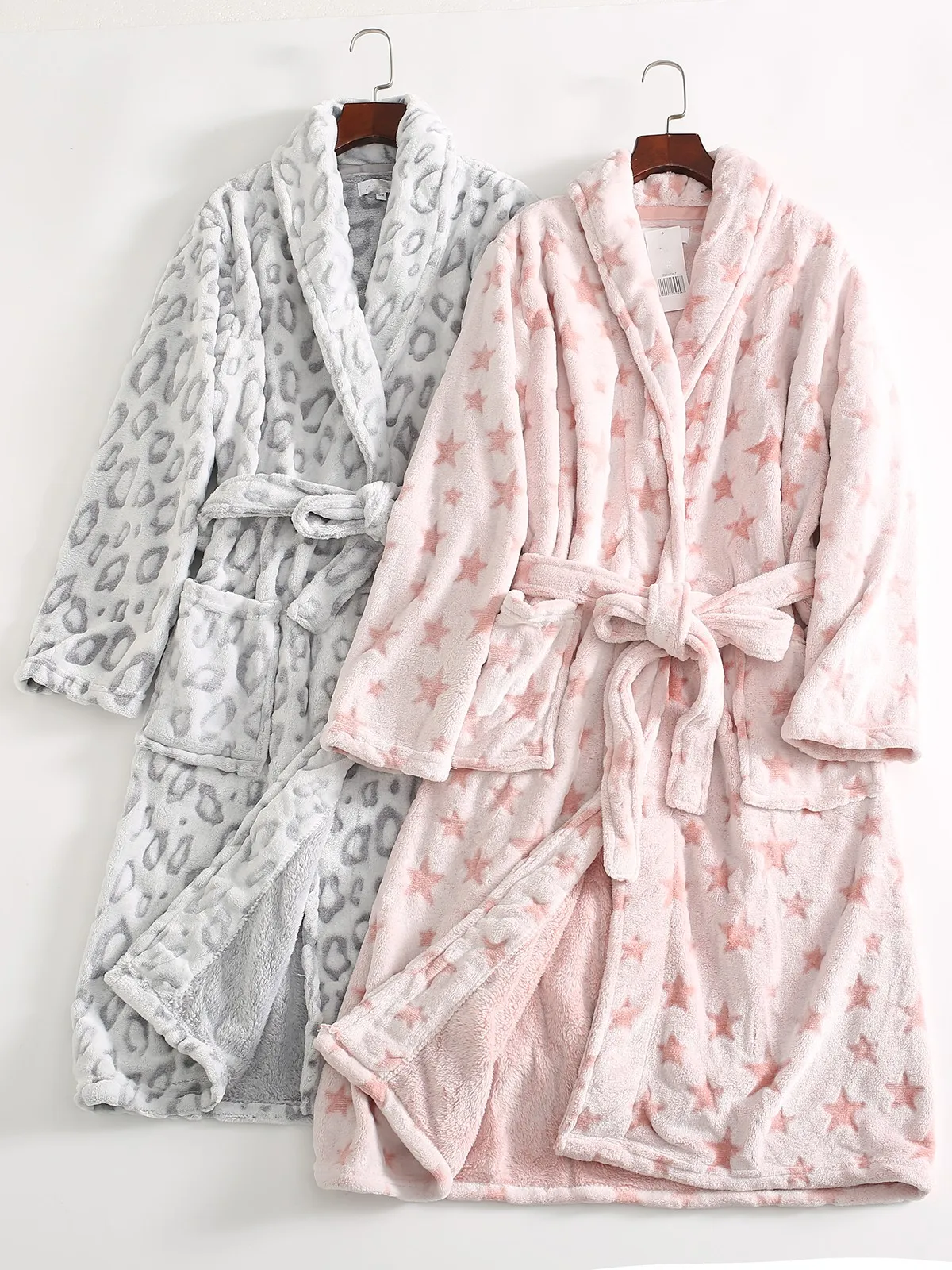 Французский одиночный! 8 франков ~ осенне-зимняя домашняя фланелевая длинная