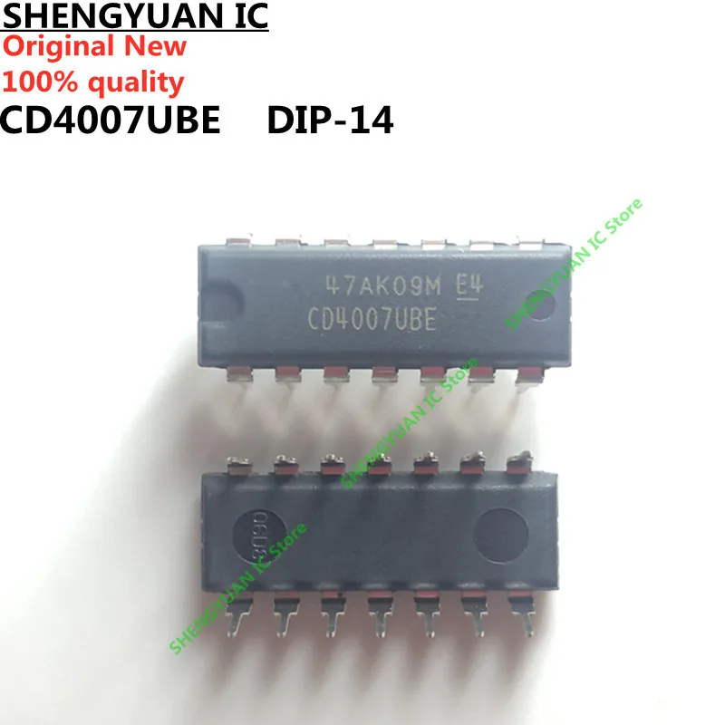 10 шт./лот CD4007UBE DIP-14 CD4007 CMOS двойная дополнительная пара плюс инвертор 100% новый импортный оригинальный 100% качество