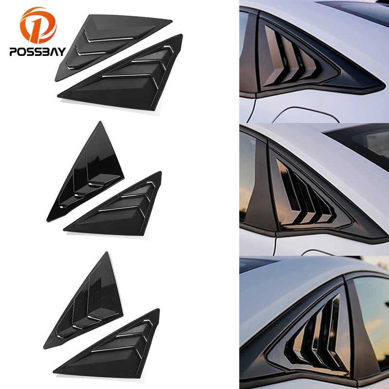 

2 Pcs Car Rear Side Window Louvers Air Vent Scoop Shades Cover Blinds for Honda 11th Gen Civic 2022 LX Sport EX Touring Si Sedan