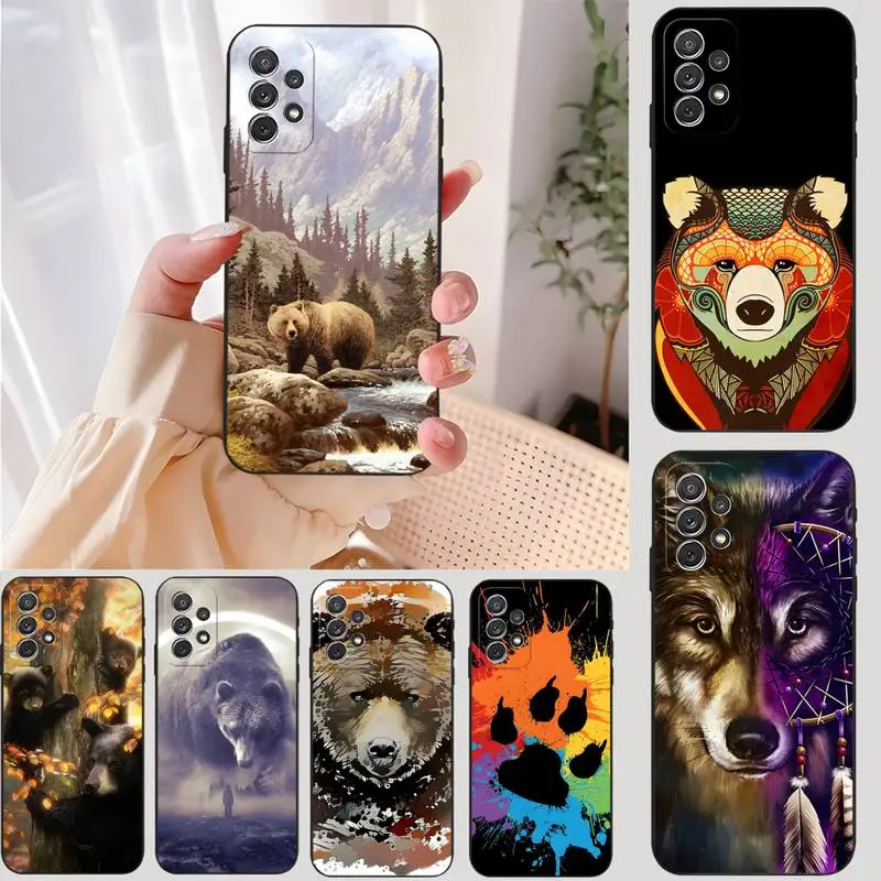 Чехол для телефона с милым мультяшным медведем Samsung M31S M30 M51 M10 M11 M20 M21 Prime S9 S8 S7 S6 Edge
