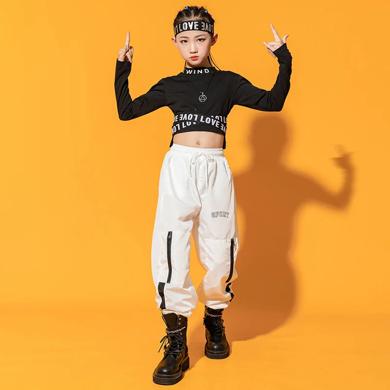 

Girls' Jazz Dance Performance Clothes Girls' Hip Hop Navel Exposed Suit Children's Body Training Fashion Show Trendy Clothes