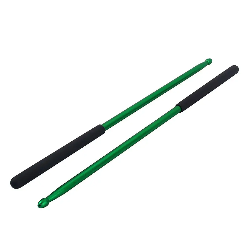 

1 Pair of 5A Metal Drumsticks for Drum Practice And Silly Drum Pad