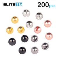 elite tg 200pcs 1 5 3 5mm tungsten slotted beads fly tying material fly fishing tungsten head beadsalloy fly tying material
