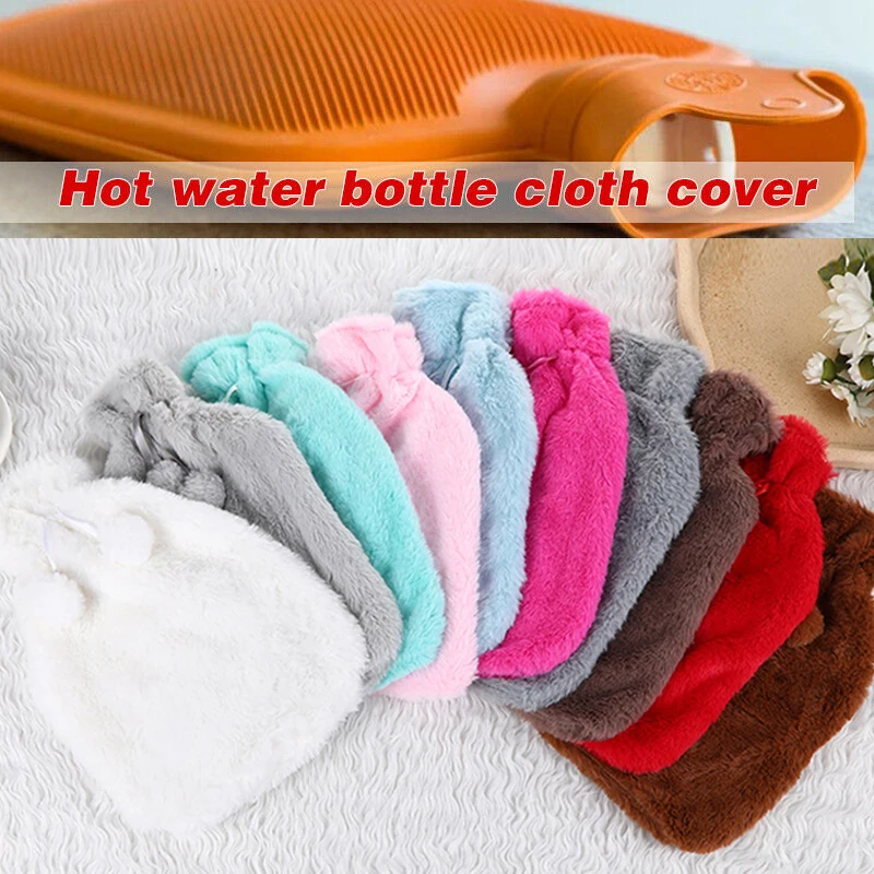 

Warm Hot Water Bottle Wool Cover Comfortable Soft Hot Water Bag Wool Ball Cover Thermal Insulation Products Multi-color