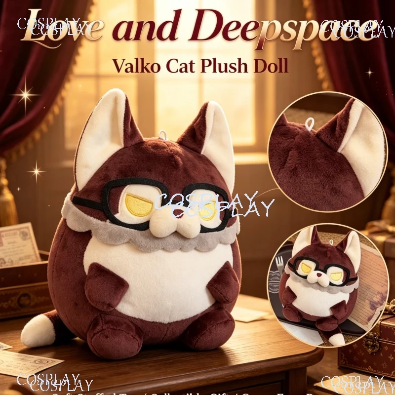 Фото Плюшевая игрушка-кошка Love and Deepspace Valko, мягкая коллекционная игрушка, подарок для фанатов игры, №1 Kawaii, 15 см, на день рождения, Хэллоуин №1