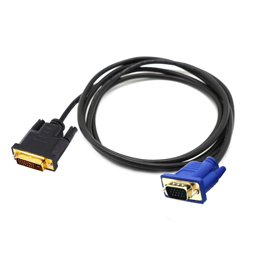 Видеоадаптер DVI-I DVI/VGA D-Sub 1 шт. кабель-преобразователь качество 1080P HD для систем