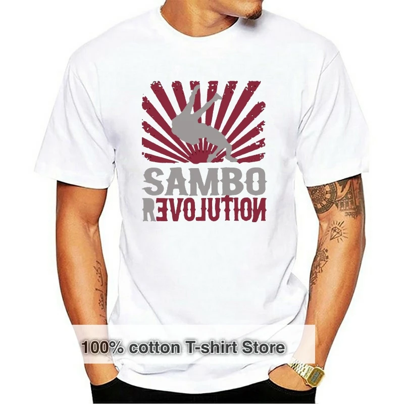 

2019 Fashion Hot sale 100% cotton Sambo REVOLUTION T-Shirt Tee shirt