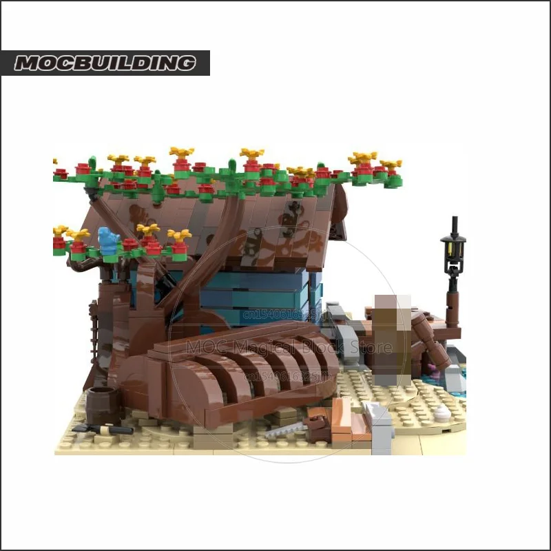 Конструктор домик баатрайта MOC конструктор Замок технология архитектуры кирпичи