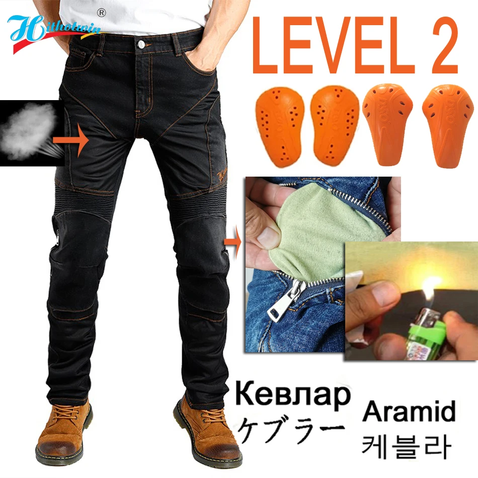 

New summer Mesh Motorcycle Jeans Leisure Motocross Pants Breathable Riding Blue Jeans Obscure Protective Equipment Knee Gear 032