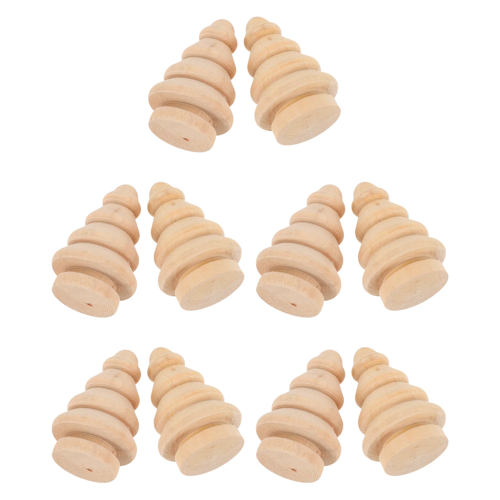 

Christmas Tree Wooden Wood Unfinished Trees Crafts Diypainting Peg Blank Miniature Minicutoutsdecor Figuresdecoration Ornaments