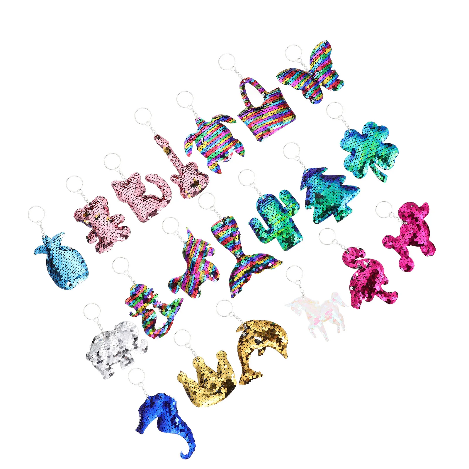 

20 Pcs Women Gift Set Handbag Charms Fashion Party Keychains The Pet Keychain Bag Charm Child