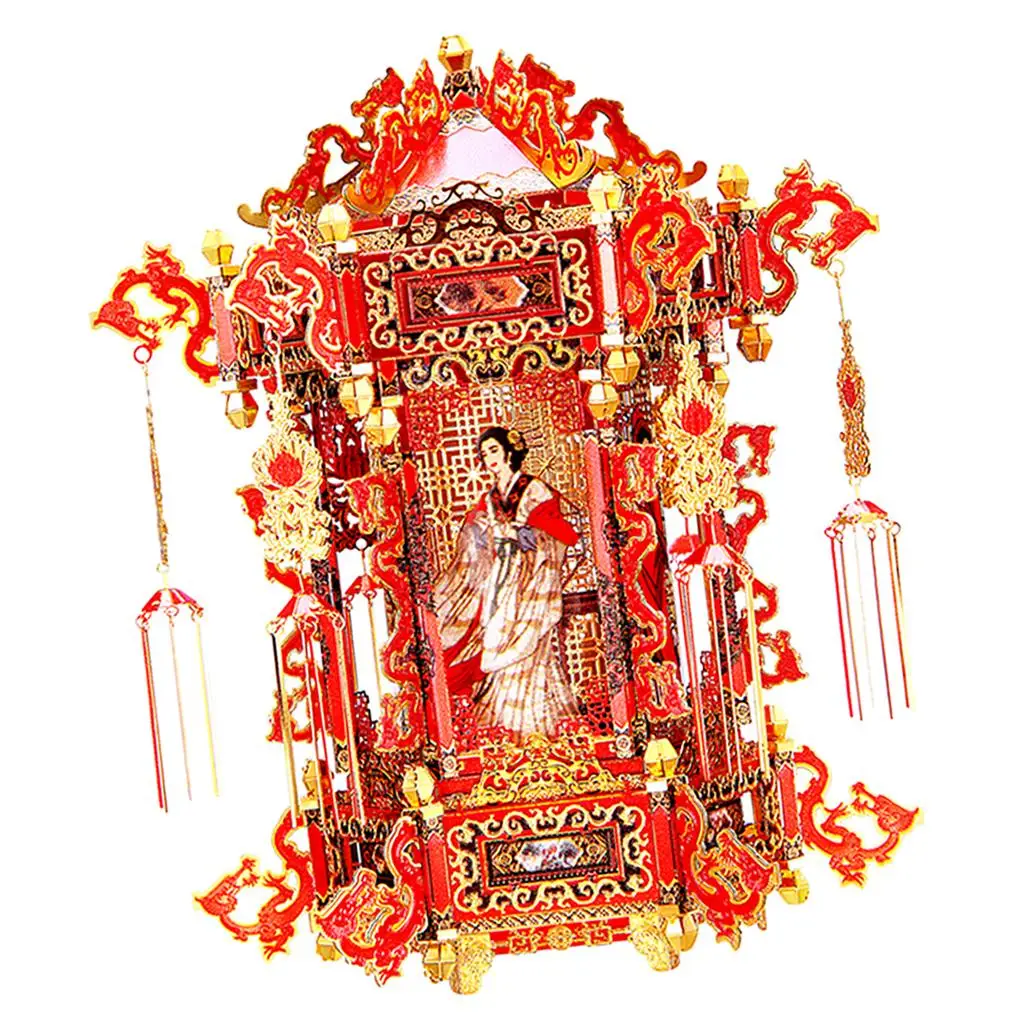 

Exquisite Chinese Style Lantern 3D Puzzle Assembly Cut Jigsaw Decor