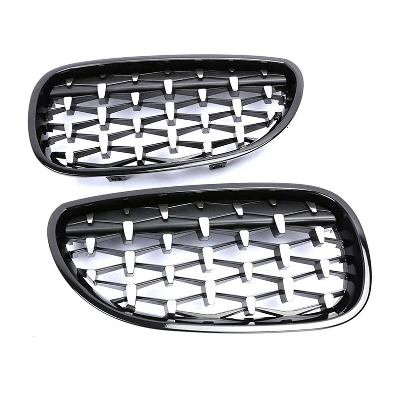 Фото Новая передняя решетка радиатора Diamond Grille для BMW E60 E61 5 серии 550I 535I M5 2003-2010 Meteor №4