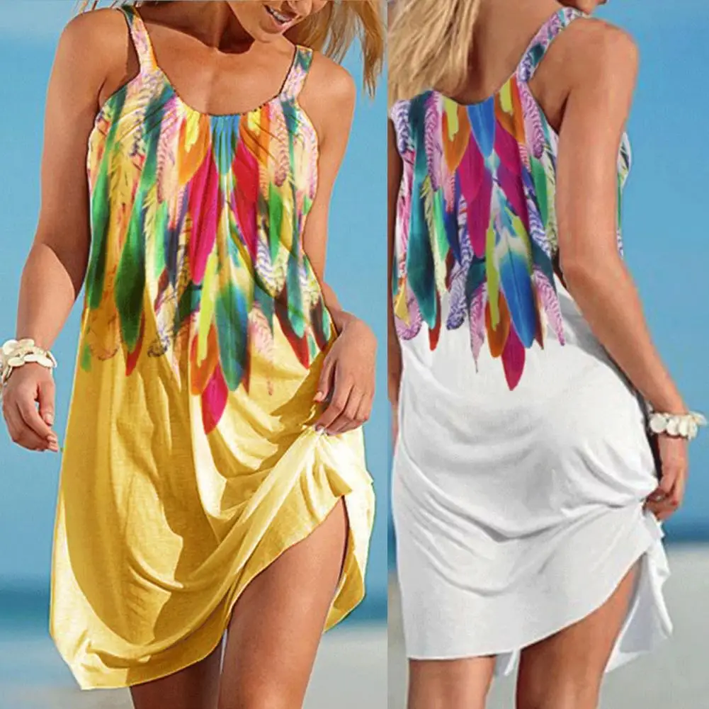 

Модные пляжные платья с цветочным принтом и 3D рисунком, женское платье, цветное цветочное миди-платье, официальная пляжная одежда, сарафан б...