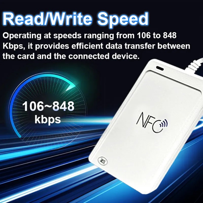 Фото Устройство для чтения/записи сообщений NDEF, USB-считыватель NFC-меток №5