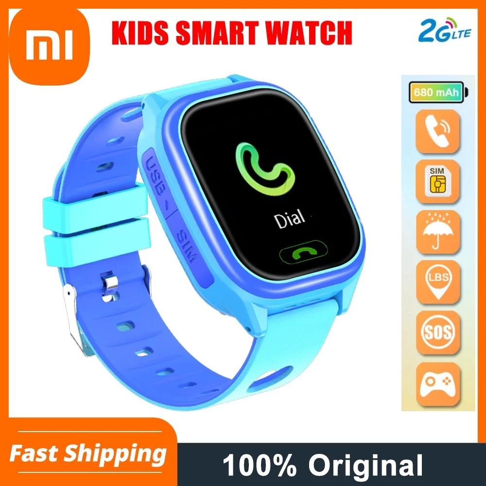 

XIAOMI XIAOMI Y85 Kids Smart Watche SOS Helper LBS Locate Tracker Children 2G SIM Call Anti-lost Smartwatch Student Camera
