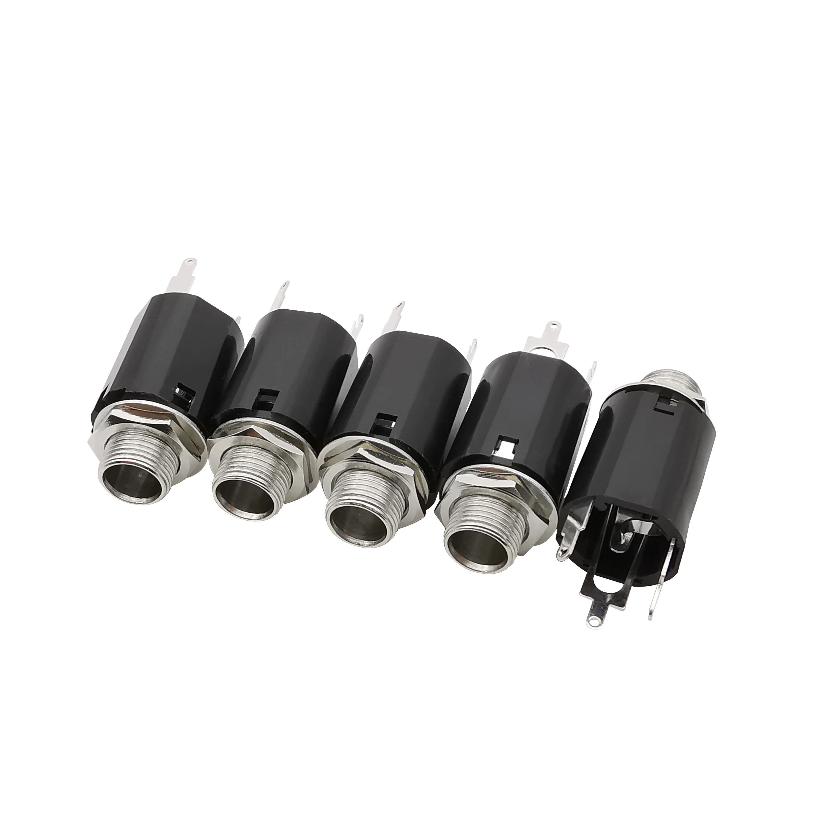 

5 / 10 6,35 мм разъем PJ - 617 для аудио - и видеосъемки металлический 3Pin двухканальный разъем