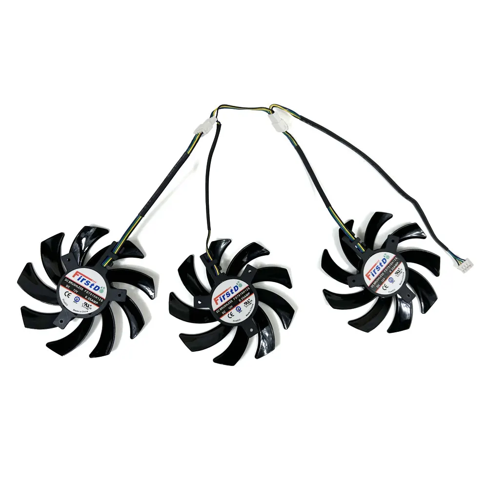 Охлаждающий вентилятор 85 мм 4PIN FDC10H12S9-C для XFX SPEEDSTER SWFT 309 RADEON RX 6700 XT 12GO вентиляторы
