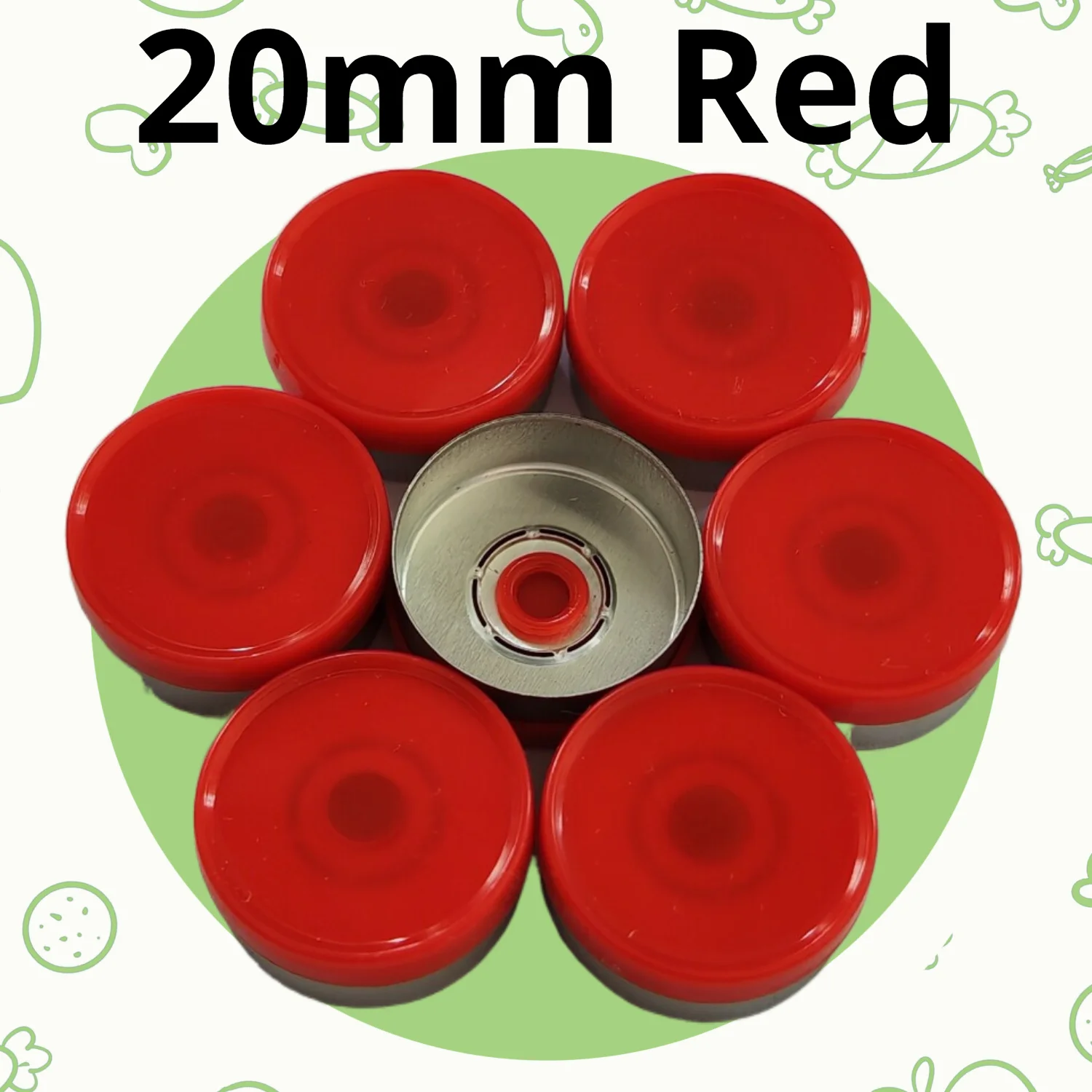 Пластиковая алюминиевая крышка 20 мм 200 шт./лот! Много цветных пластиковых крышек