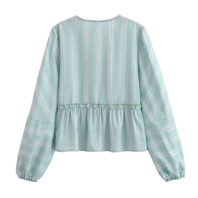 Новинка 2024 женская блузка KEYANKETIAN со шнуровкой и оборками в несколько рядов с