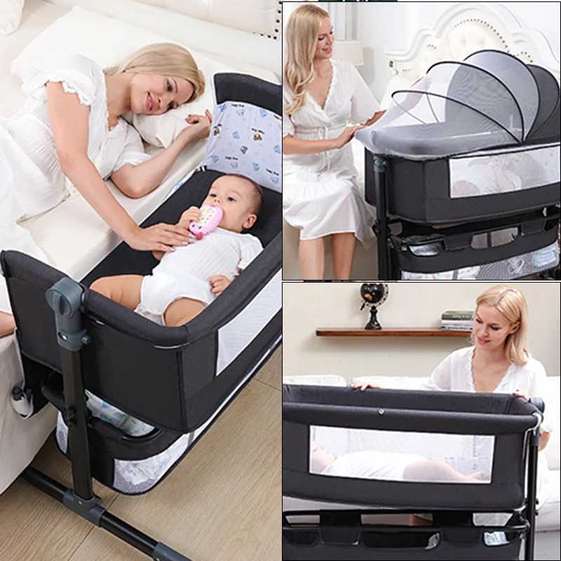 Baby Mutile Stroller Cradle Rocking Bed Baby Cradle Basket Newborn Smart Coax Baby Bedside Bed Sleeping Basket Free Shipping