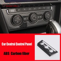 for volkswagen vw passat b8 arteon abs carbon fiber car air central control panel decoration cover trim auto styling accessories