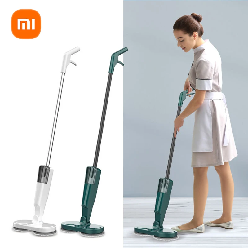 

Швабра Xiaomi с распылителем для пола, ручная Беспроводная вращающаяся электрическая, с распылителем, для уборки пола, бытовая техника с аккумулятором