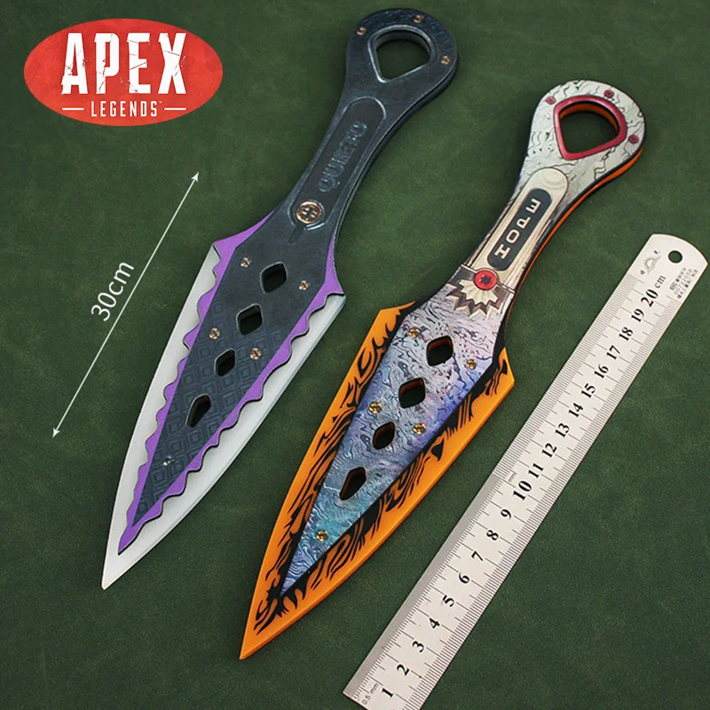 

30cm Apex Legends Weapons Wraith Heirloom Kunai Game Periphery Swords Acrylic Katana Samurai Weapon Model Gift Toys For Children